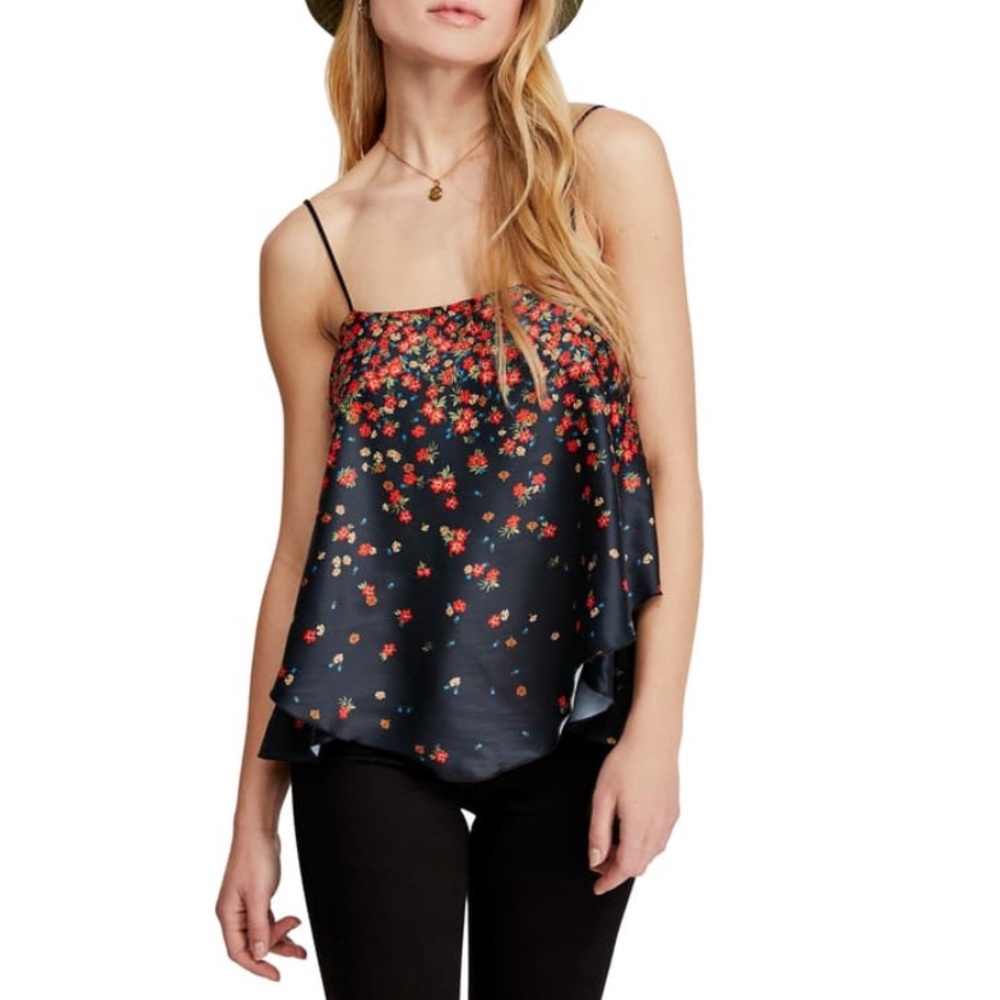 Free People Let Me Love Floral Print Cami